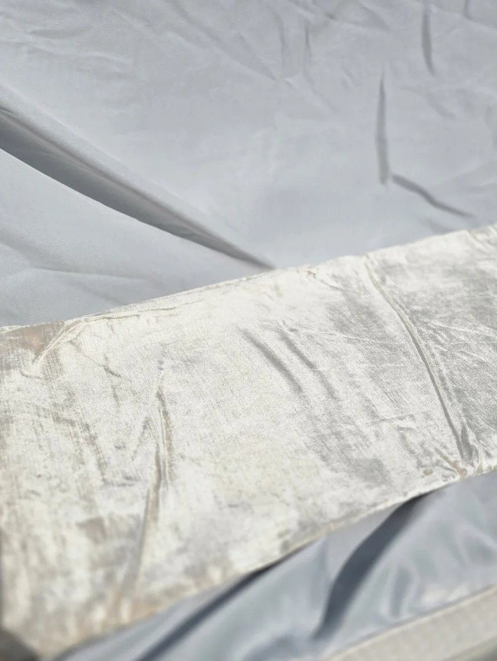 New! Quince Luster Velvet Champagne Curtains, 48